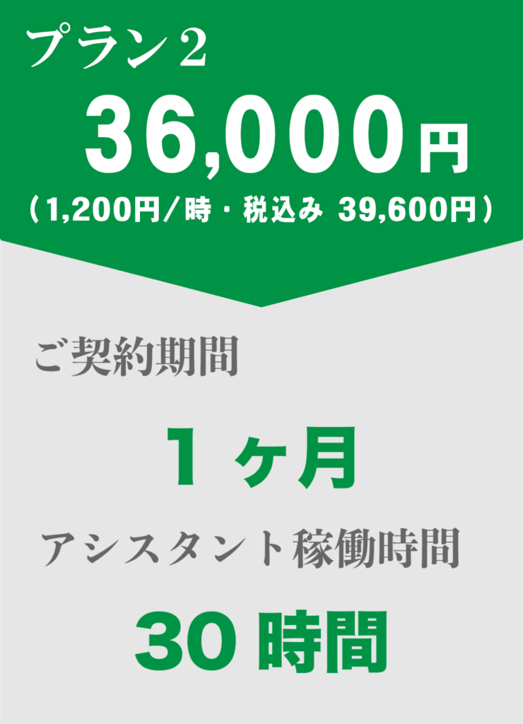一般事務代行プラン2料金